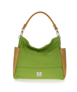 MEDICHI Italian Made Natural Green &amp; Beige Pebbled Leather Designer Hobo... - $4,825.19 MXN