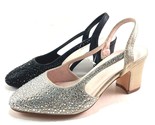 De Blossom Gloria-28 Wide Width Rhinestone Mid Heel Dress Shoe Choose Sz... - $64.99