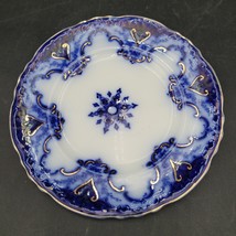 Antique c.1900 Alfred Meakin Cambridge 7&quot; Flow Blue Dessert Bread &amp; Butt... - $14.84