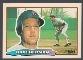  Boston Red Sox Rich Gedman 1988 Topps Big Baseball Card #152 nr mt  - £0.39 GBP