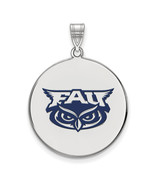 SS Florida Atlantic XL Enamel Disc Pendant - $140.87 CAD