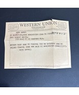 Vtg Western Union Telegram June 1958 “Mother Died” - $29.24 CAD