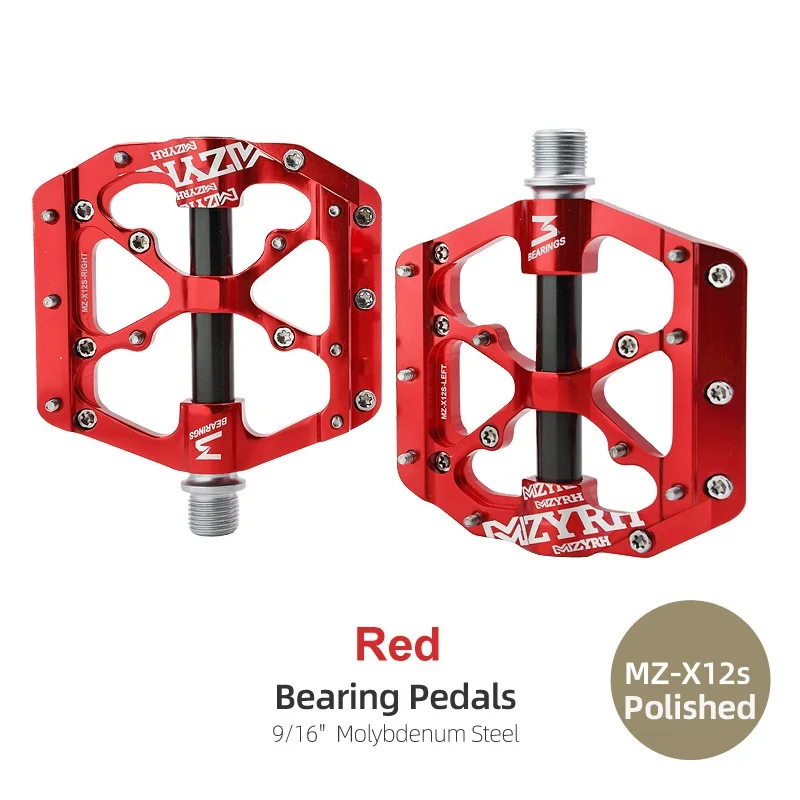 MZYRH X12S 3 ings Bicycle Pedals Ultralight Anti-slip CNC BMX MTB Road Bike Peda - £121.64 GBP