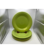Set of 4 Vintage Homer Laughlin Fiestaware FIESTA CHARTREUSE Dinner Plates - $214.99