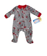 Disney Mickey &amp; Minnie Infant Newborn Zip Pajama Sleeper Months NB - £6.40 GBP