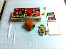Complete Scrabble Sentence Cube Game 1971 Selchow &amp; Righter - $168.30 MXN