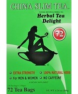 China Slim Herbal Tea Extra Strength Delight 72 Tea Bags - Exp: 08-2028 - $21.93 CAD