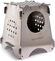 Portable Wood Stove - Portable Campfire With Grill - Backpacking Stove - - $43.92