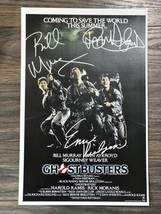 GHOSTBUSTERS MOVIE POSTER 11x17 SIGNED &amp; AUTHENTICATED with COA - £111.85 GBP