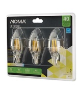 NOMA B11 E12 Base Dimmable LED Light Bulbs, 2700K, 350 Lu, Soft White, 4... - £6.72 GBP