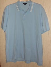 Excellent Mens Lands&#39; End Light Blue Polo Shirt Size Xxl (50/52) - £18.27 GBP