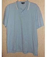 EXCELLENT MENS LANDS&#39; END LIGHT BLUE POLO SHIRT  SIZE XXL (50/52) - €20,26 EUR
