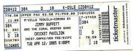 2005 Jimmy Buffett Full Concert Ticket 4/15/2005 - £55.20 GBP