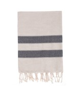 Bello Turkish Beach Towel, Soft Linen Black, Handwoven Peshtemal, 39 x 6... - £54.89 GBP
