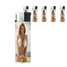 Hawaiian Pin Up Girls D1 Lighters Set of 5 Electronic Refillable Butane  - £12.47 GBP