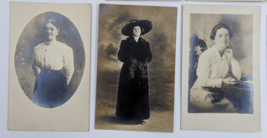 Antique Early 1900's Photo Post Cards of Woman Man Child Assorted Lot of 15 image 10