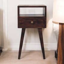 Artisan Furniture Solid Wood Mini California Walnut Bedside, Brown - $144.00