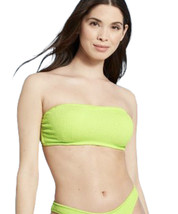 Women&#39;s Pucker Textured Bandeau Bikini Top - Shade &amp; Shore Key Lime 34B 36D - £18.37 GBP