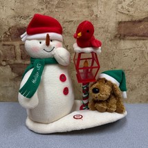 2013 Hallmark Animated Jingle Pals Merry Carolers Trio Singing Snowman Dog Bird - £25.10 GBP