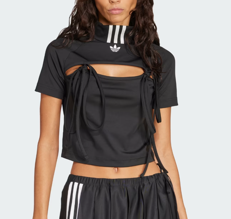adidas Originals Ribbon Cut-Out Crop Top and 50 similar items