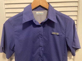 Columbia PFG Omni Freeze Women&#39;s XS Short Sleeve Stretch Casual Shirt Pu... - $18.80