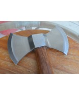 Carbon steel handmade Crusader double Head axe fromThe Eagle Collection ... - £93.47 GBP