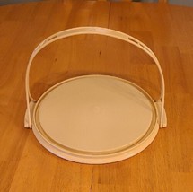 Tupperware Replacement Round Cake Taker Carrier Base &amp; Handle In Gold... - £12.48 GBP