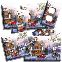 Retro Car Christmas Tree Holiday Town Light Switch Outlet Wall Plates Room Decor - £8.71 GBP+
