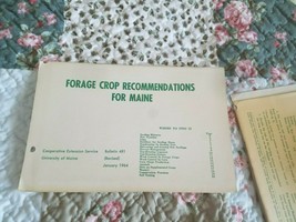 Forage Crop Recommendations For Maine, Bulletin 481. January 1964 - £3.88 GBP