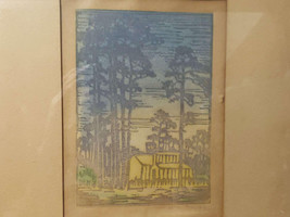 Newcomb College Henrietta Davidson Bailey &quot;Pines in Louisiana&quot; 1920&#39;s Arts and C - £828.54 GBP