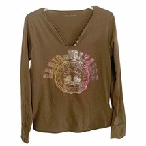 Zadig &amp; Voltaire Green Tunisien Embellished Long Sleeve Tee - £69.61 GBP