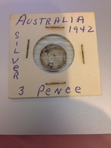 Australia 1942-D 3pence Silver Coin. - $11.99