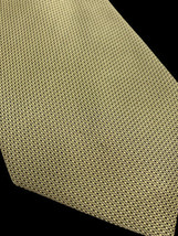 Ralph Lauren Gold Tie Necktie Textured 3.75&quot; Wide Woven Silk Hand Finish... - £37.24 GBP