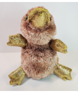 TY Beanie Boos TySilk Perry Platypus Plush Stuffed Animal Brown Gold Gli... - £17.31 GBP
