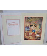 WALT DISNEY COMMEMORATIVE LITHOGRAPH 1993 PINOCCHIO 12 X 16 W/MATTE  L183 - $20.89