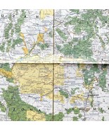 Map AZ NM UT CO Close Up USA 3 1988 Vintage National Geographic 22 x 34&quot;... - $467.16 MXN