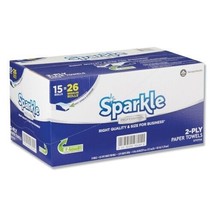 15 Paper Towels/Box 2-Ply 85 Sheets/Roll Double Paper Select-A-Size Pack - £37.26 GBP