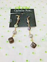 Ophelia Roe Women&#39;s Earrings Inspired By Nature Gray Beaded Drop Earring... - $11.17