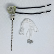 Zing Ear Ceiling Fan Light Replacement Pull Chain On/Off Switch ZE-109 Silver - £6.34 GBP