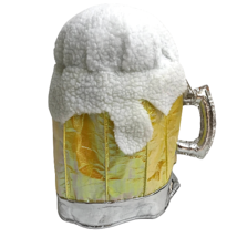 Beer Plush Mug Hat Stein Glass Funny Novelty Halloween Costume Oktoberfe... - $12.86