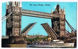 United Kingdom Postcard England Tower Bridge Cruise Ship - £1.64 GBP