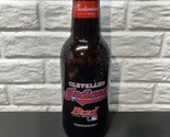 Vintage Cleveland Indians Large 15&quot; X 4&quot; Heavy Glass Budweiser ad Bottle... - £19.87 GBP