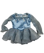 American Girl Doll Shimmering Blue Ice Skating Dress Beaded Fringe &amp; Spa... - $14.40