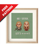 Jaime &amp; Cersei Lannister GoT Free cross stitch PDF pattern - $0.00