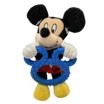 The First Years Disney Mickey Mouse Plush Stuffed with Teether Small 6&quot; - £10.93 GBP