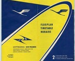 LUFTHANSA System Timetable July 6, 1958 German Airline Flugplan - £20.33 GBP