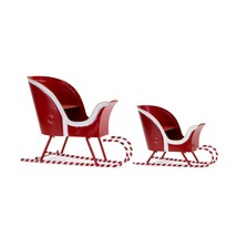 Sleigh (Set of 2) 19.5&quot;L x 8&quot;W x 12&quot;H, 25.5&quot;L x 10.5&quot;W x 17.5&quot;H Metal - £111.33 GBP