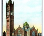 Vecchio South Chiesa Boston Massachusetts Ma Unp DB Cartolina E17 - $4.04