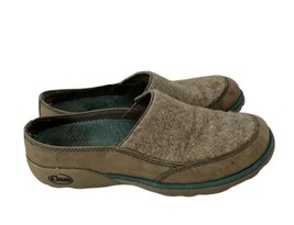 CHACO Women’s Shoes QUINN Slip On Sandstone Wool and Leather Sz 6.5 - £18.87 GBP