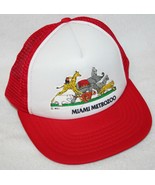 Vintage 80s MIAMI METROZOO Zoo Florida Mesh Snapback Trucker HAT CAP Ani... - £46.69 GBP